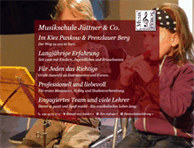 Tablet Screenshot of musikschule-juettner.de